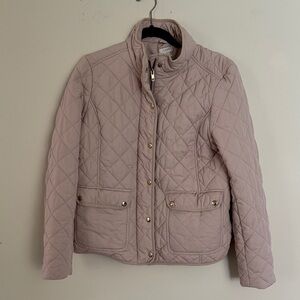 J. Crew Factory Quilted Jacket in Beige